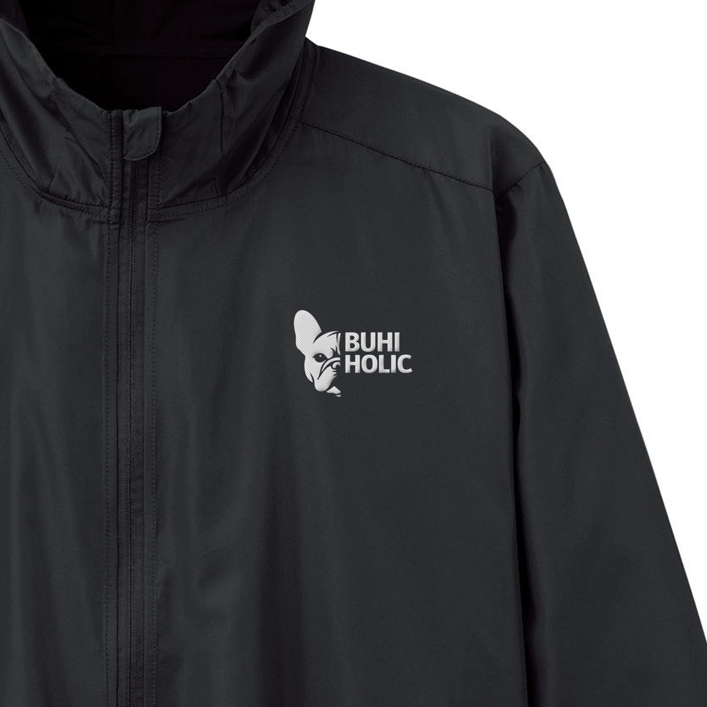 BUHI SAUNA ウィンドパーカー black image