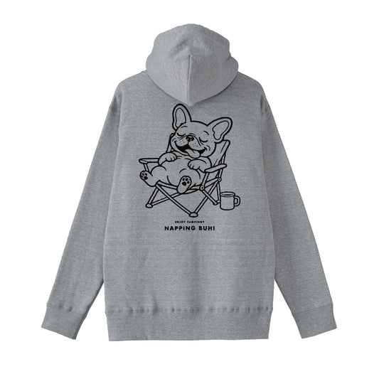 NAPPING BUHIジップパーカー gray image