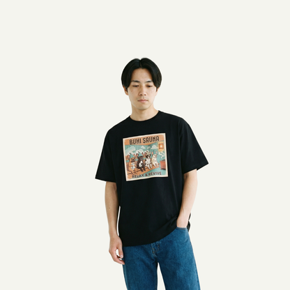 BUHI SAUNAビックシルエットTシャツ