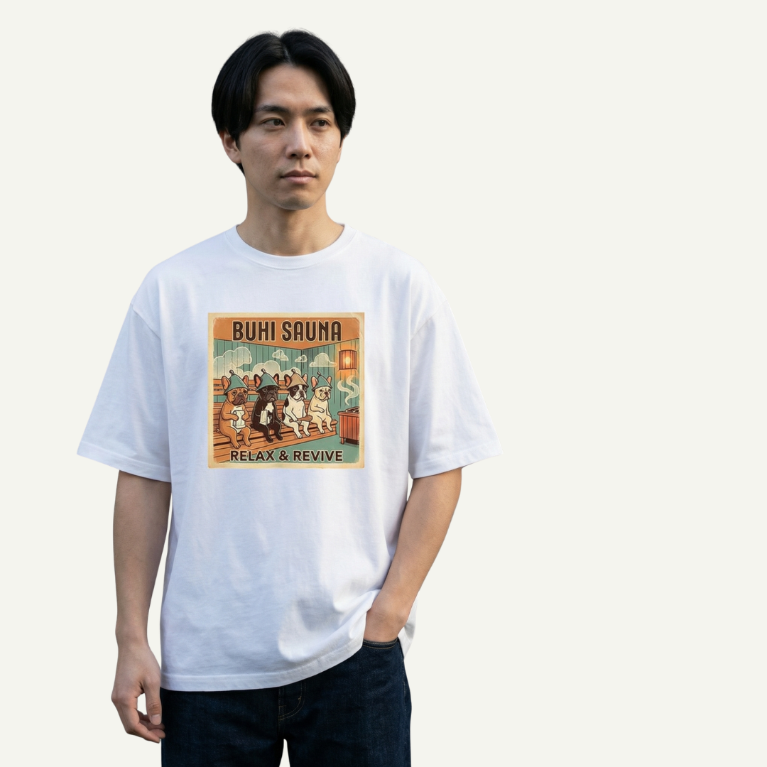 BUHI SAUNAビックシルエットTシャツ