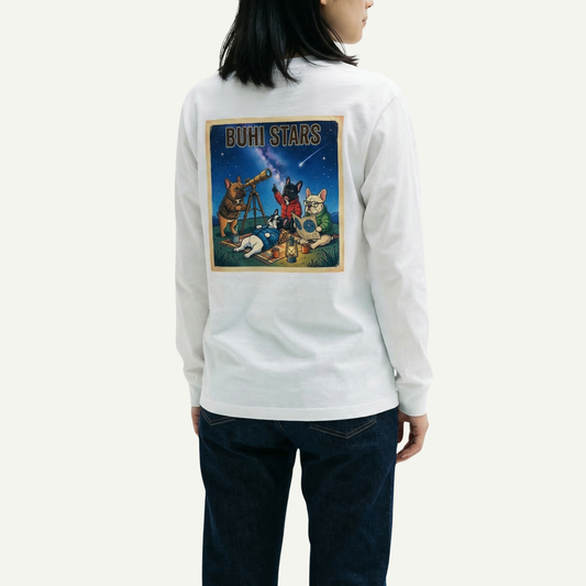 BUHI STARSロングスリーブTシャツ