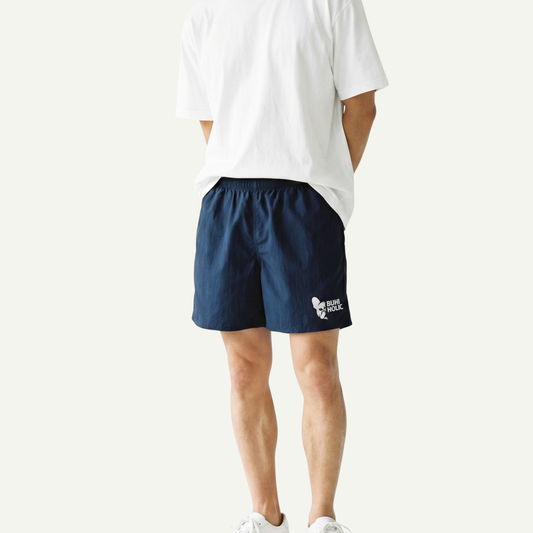 BUHIHOLICナイロンハーフパンツ