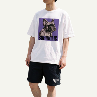 BUHIHOLIC ステンシルTシャツ(Iris)