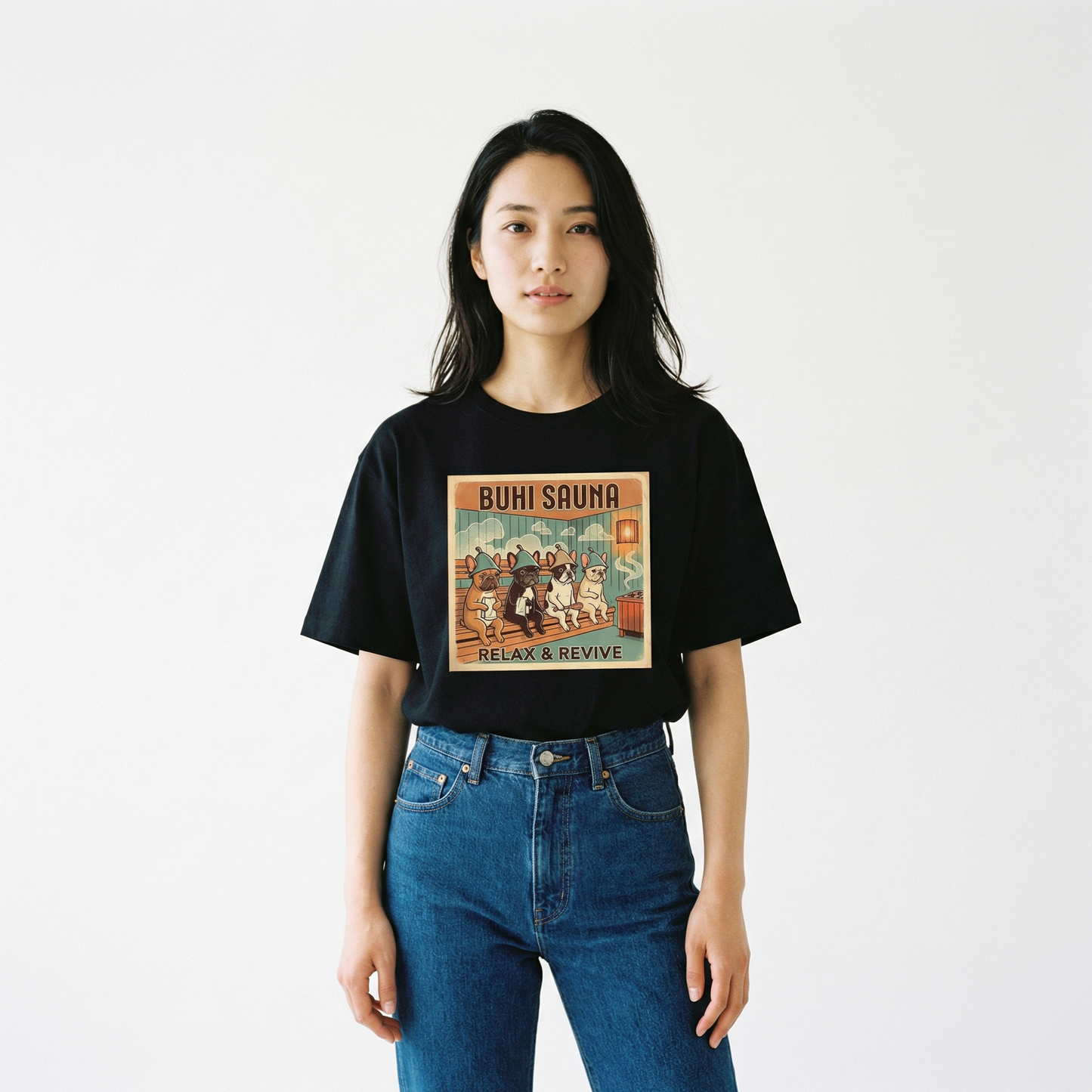 BUHI SAUNAビックシルエットTシャツ