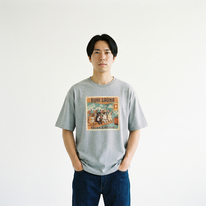 BUHI SAUNAビックシルエットTシャツ