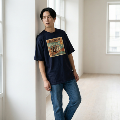 BUHI SAUNAビックシルエットTシャツ