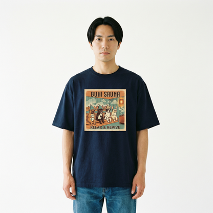 BUHI SAUNAビックシルエットTシャツ