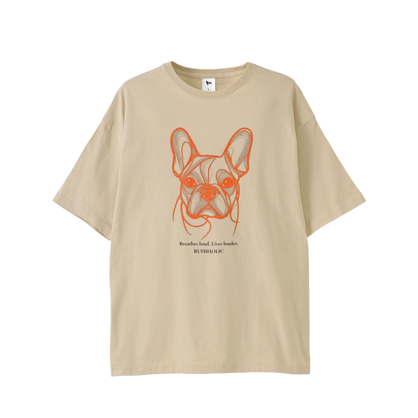 コンターラインブヒTシャツ pastel-beige image