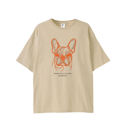 コンターラインブヒTシャツ pastel-beige image