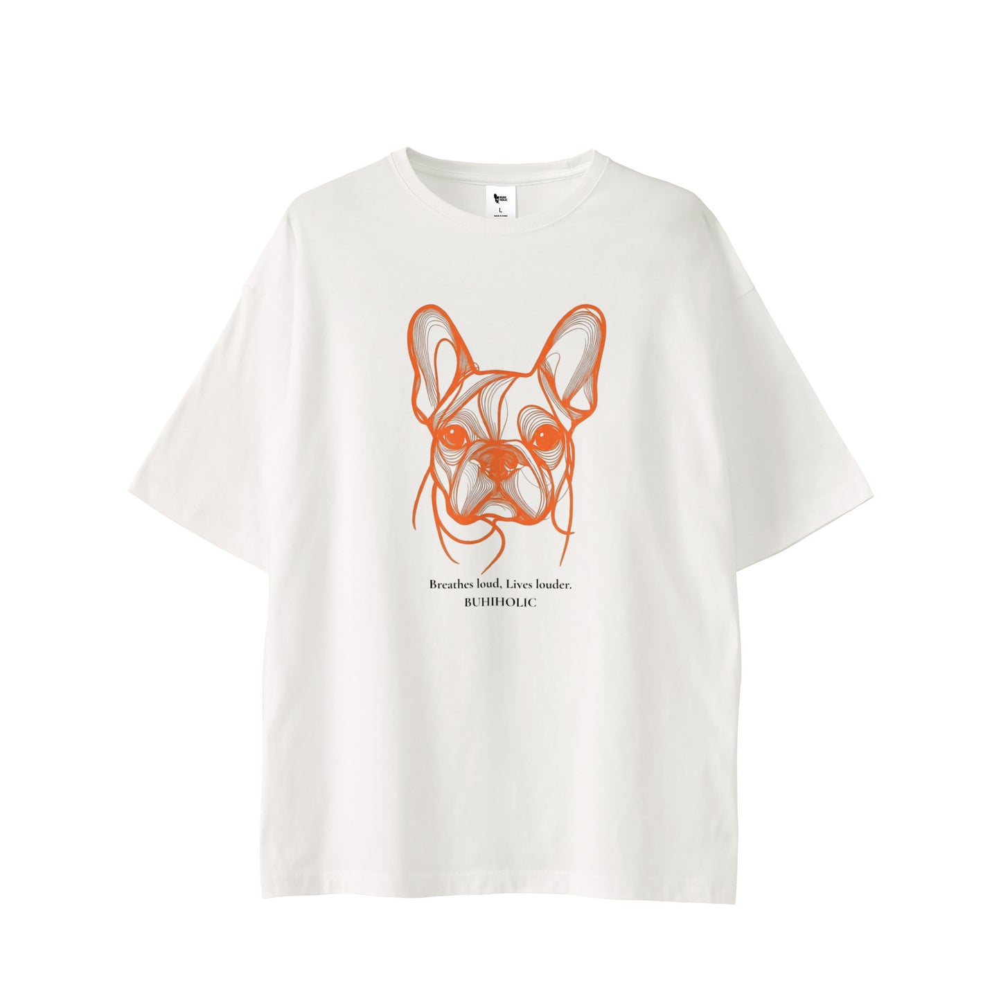 コンターラインブヒTシャツ white image