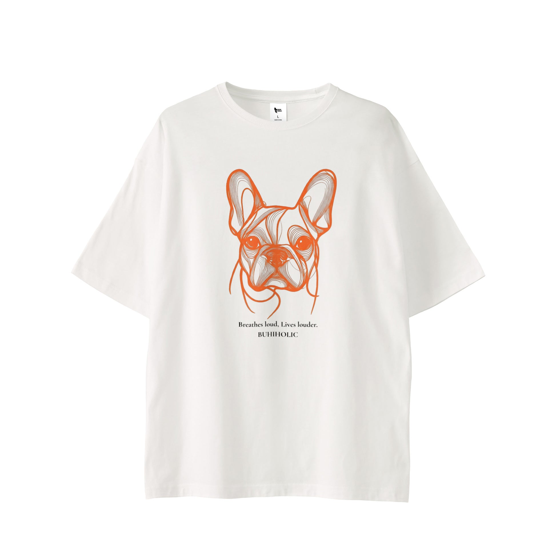 コンターラインブヒTシャツ white image