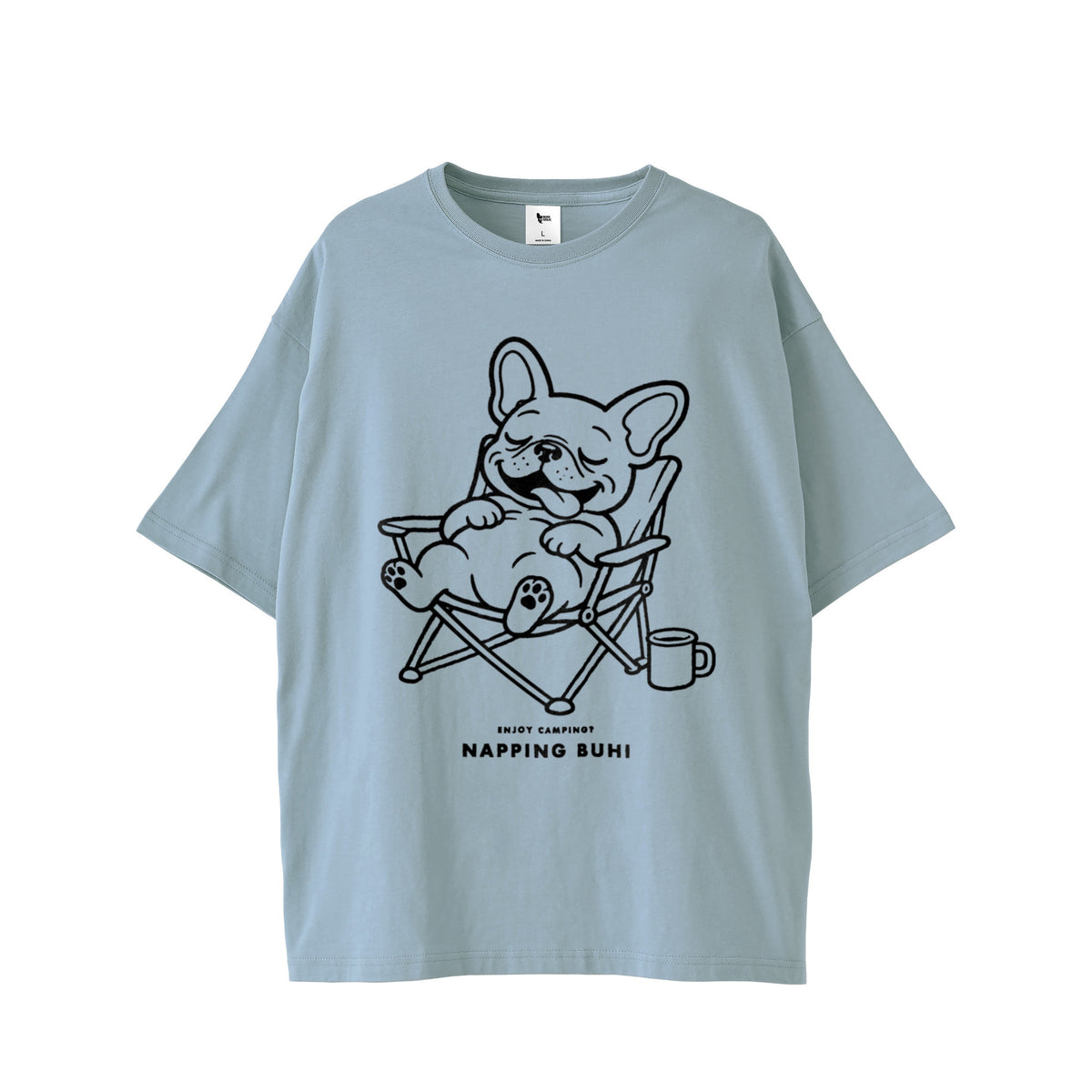 NAPPING BUHI Tシャツ pastel-blue image