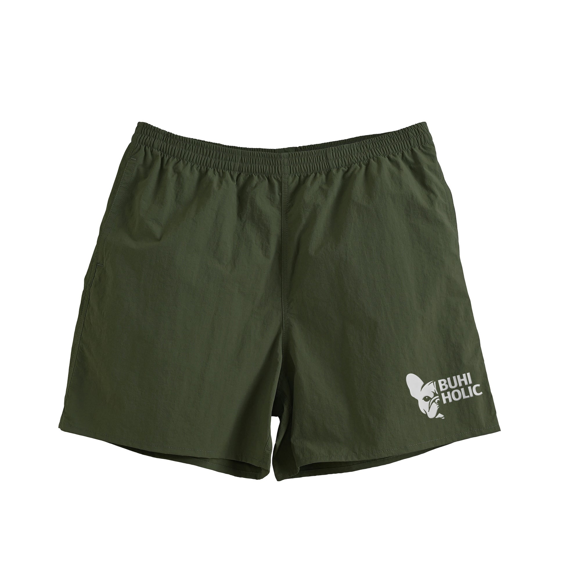 BUHIHOLICナイロンショーツ olive-drab image