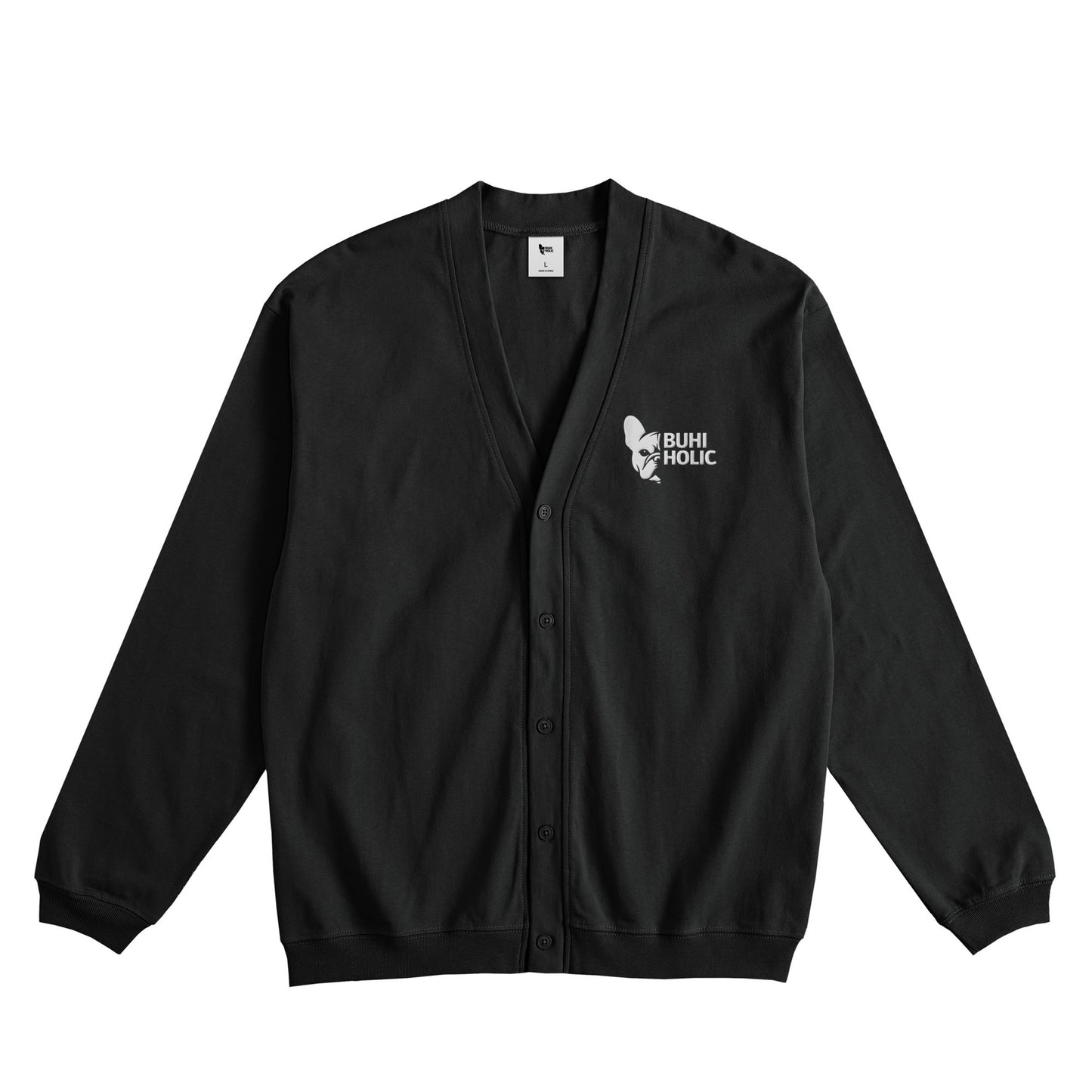 コットンカーディガン black image