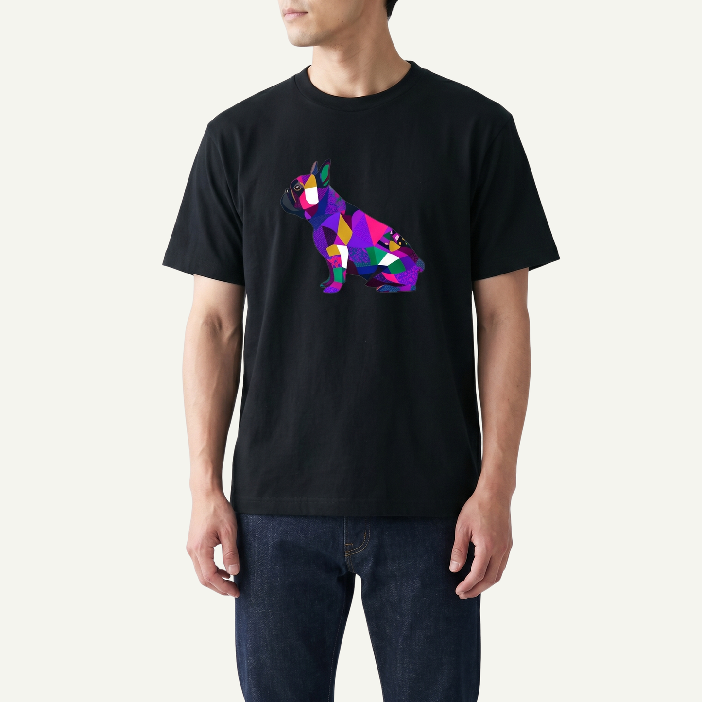カラーブロッキングBUHI Tシャツ