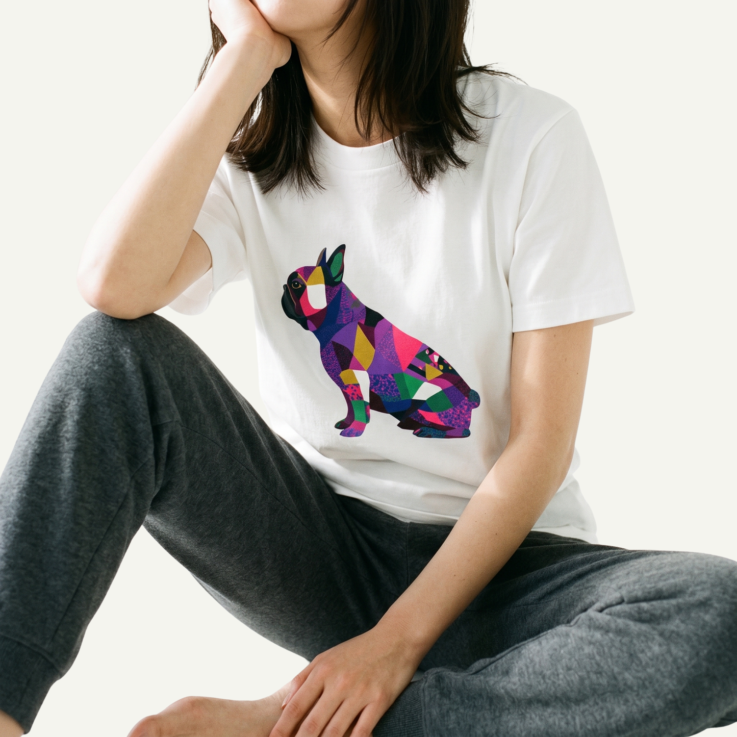 カラーブロッキングBUHI Tシャツ