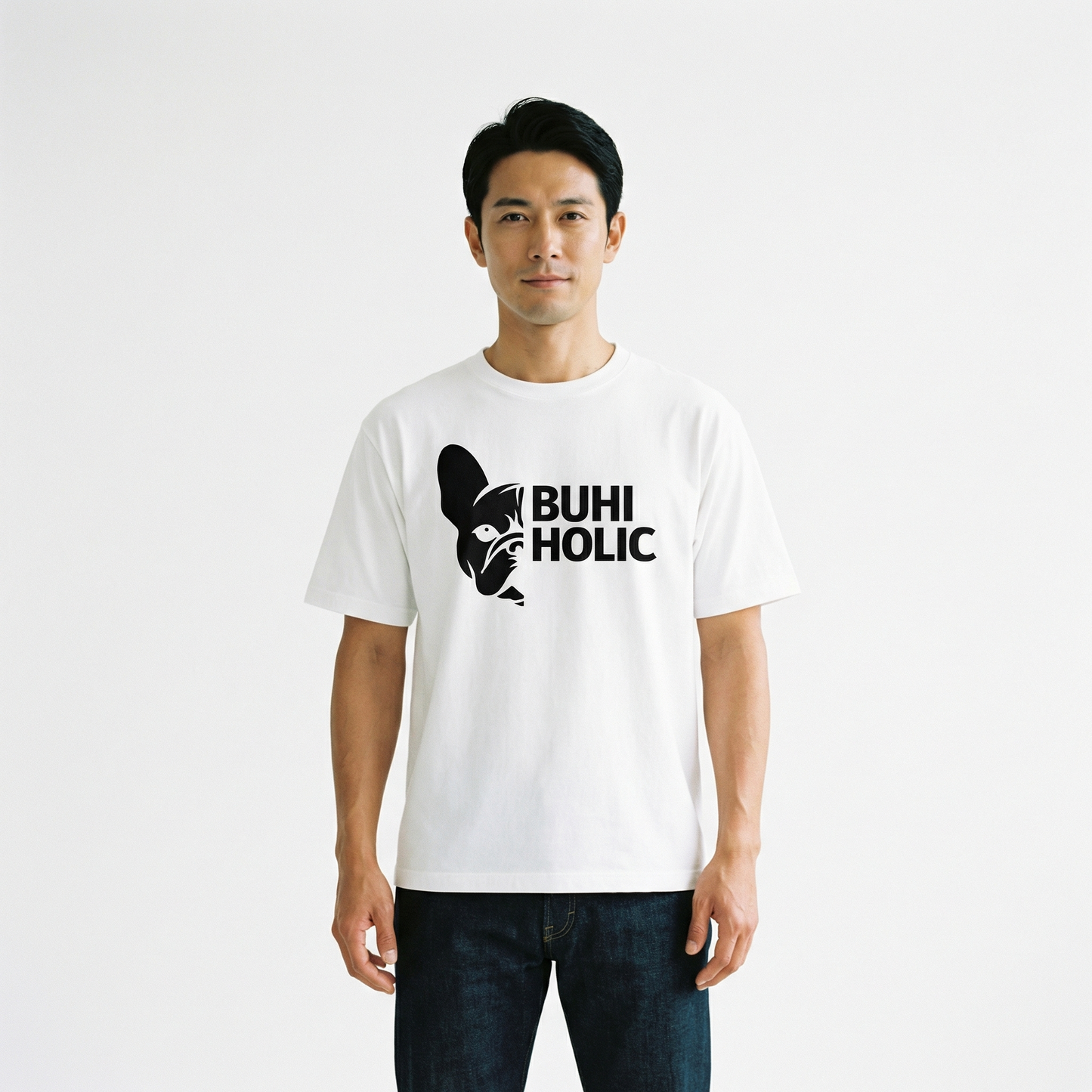 コットンロゴプリント Tシャツ