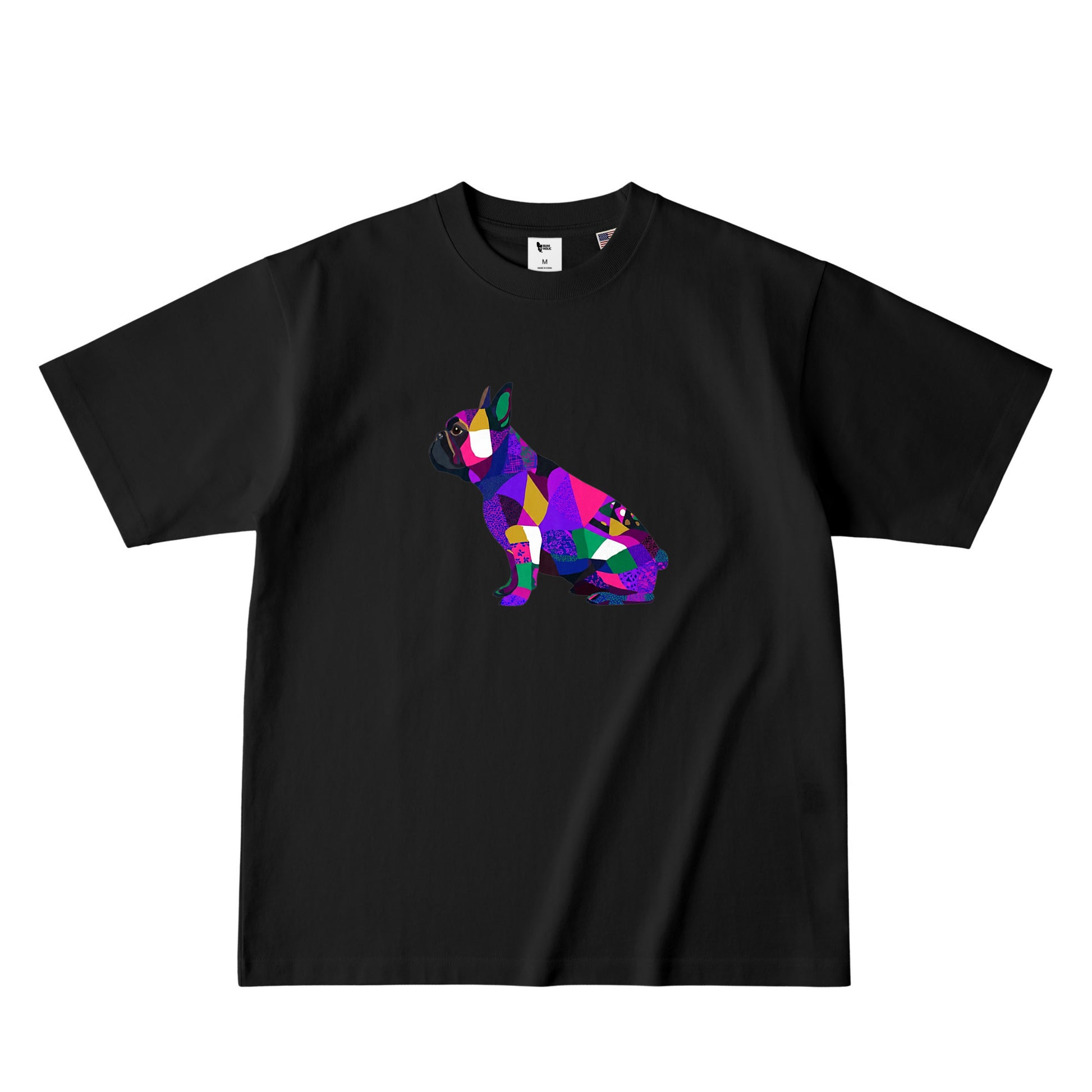 カラーブロッキングTシャツ deep-black image