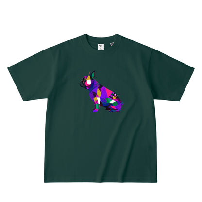 カラーブロッキングTシャツ dark-green image