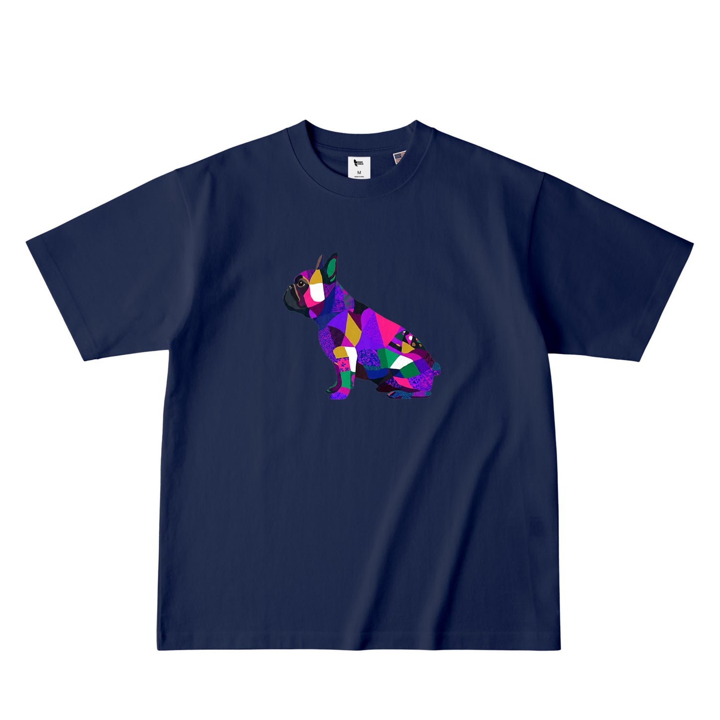 カラーブロッキングTシャツ navy image