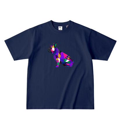 カラーブロッキングTシャツ navy image