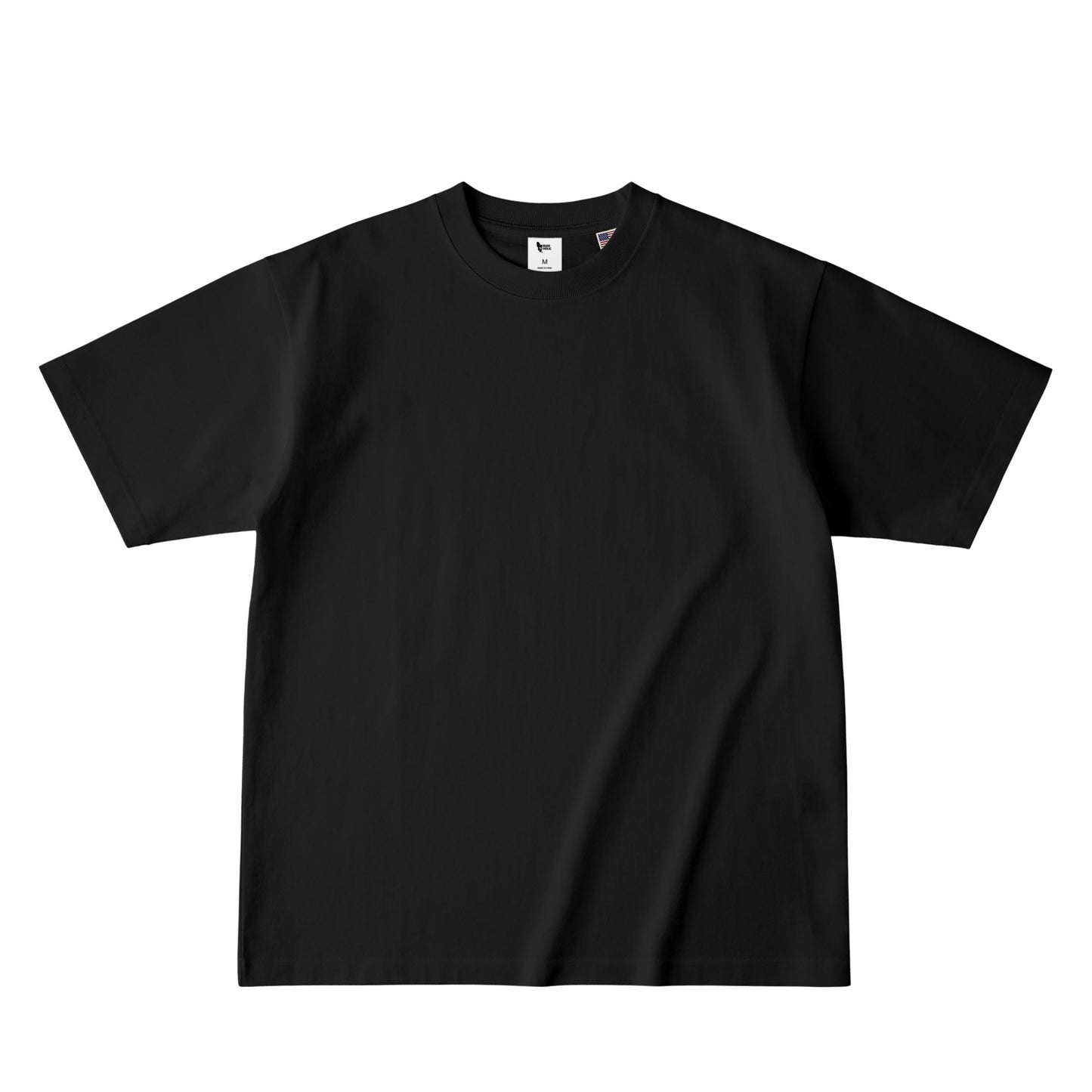カラーブロッキングTシャツ(バックプリント) deep-black image