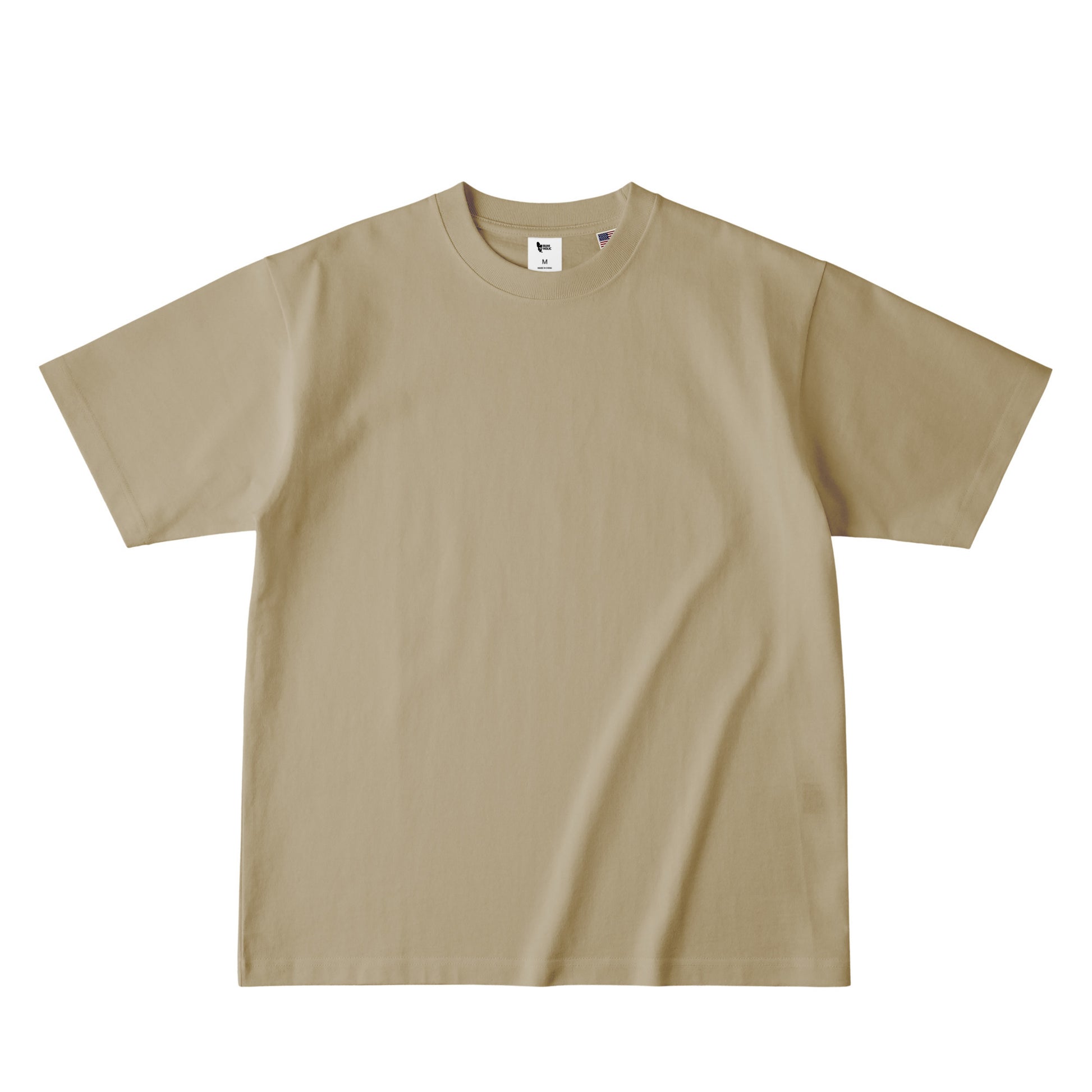 カラーブロッキングTシャツ(バックプリント) dull-sand image