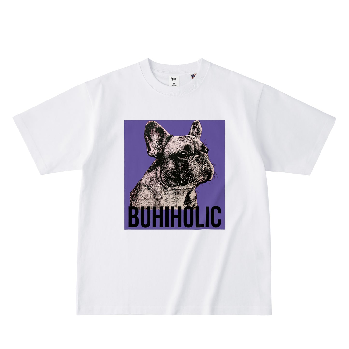 BUHIHOLIC ステンシルTシャツ(Iris) white image