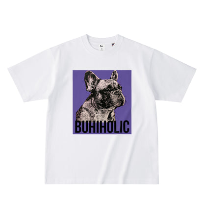 BUHIHOLIC ステンシルTシャツ(Iris) white image