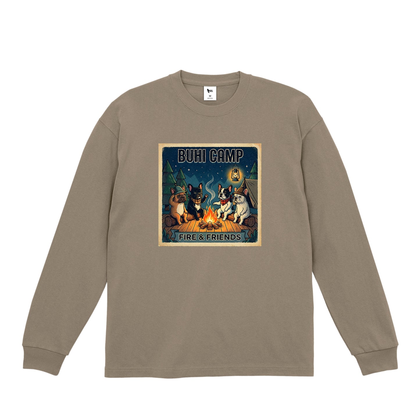 BUHI CAMPビックシルエットロングTシャツ acid-khaki image