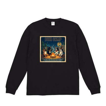 BUHI CAMPビックシルエットロングTシャツ black image