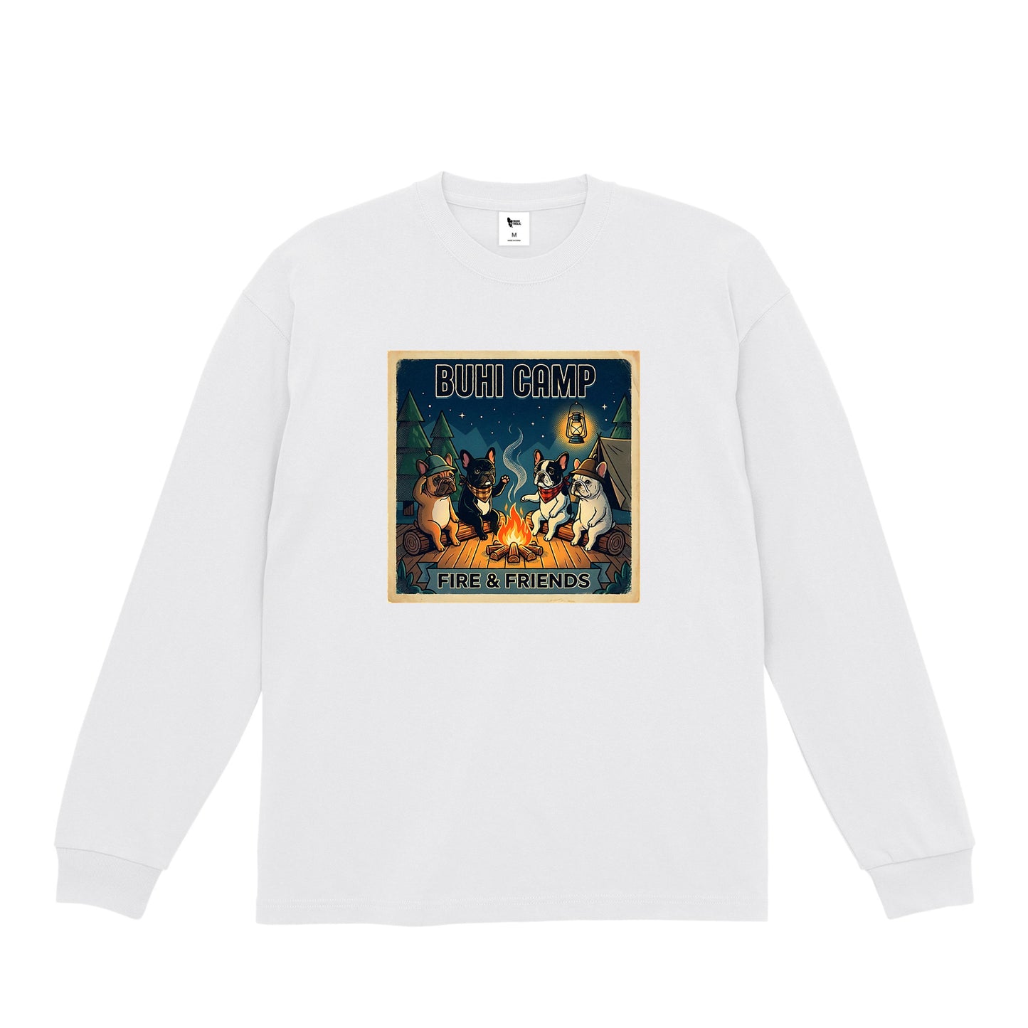 BUHI CAMPビックシルエットロングTシャツ white image