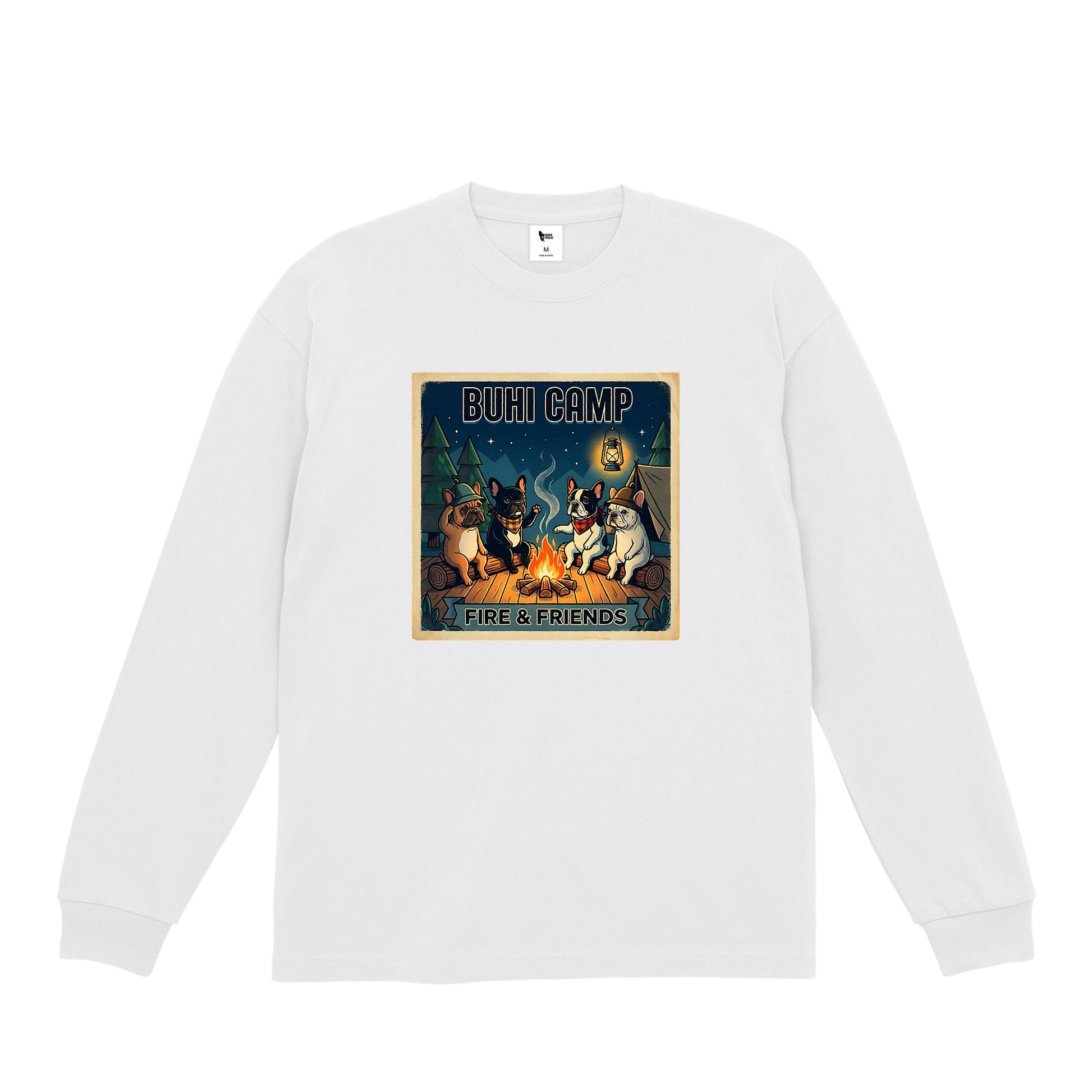 BUHI CAMPビックシルエットロングTシャツ white image