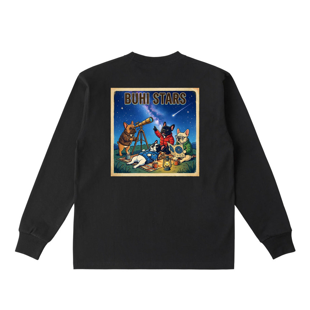 BUHI STARSロングスリーブTシャツ