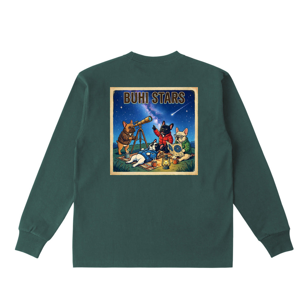 BUHI STARSロングスリーブTシャツ