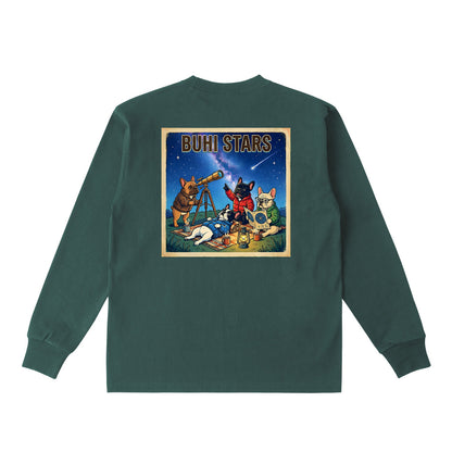 BUHI STARSロングスリーブTシャツ