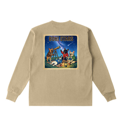 BUHI STARSロングスリーブTシャツ