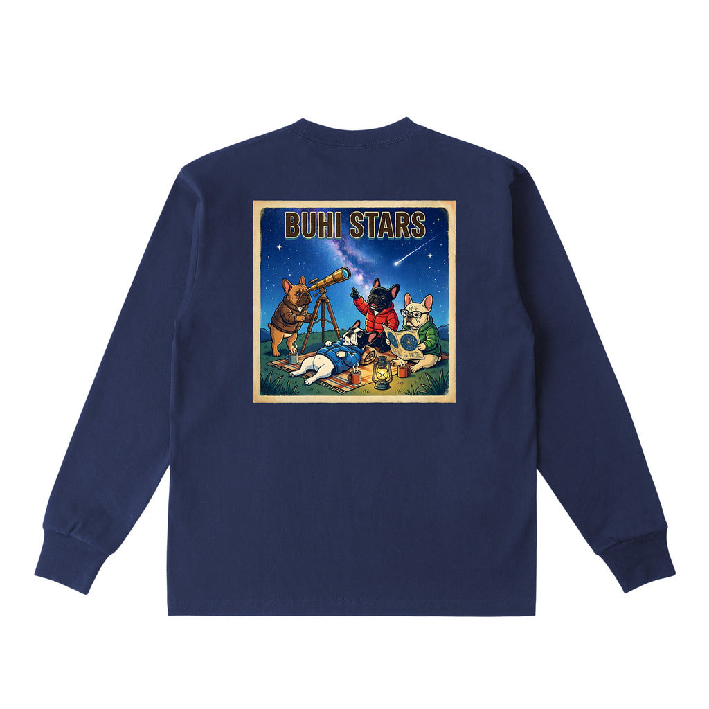 BUHI STARSロングスリーブTシャツ