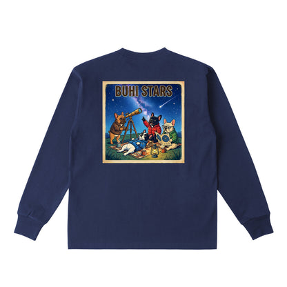 BUHI STARSロングスリーブTシャツ