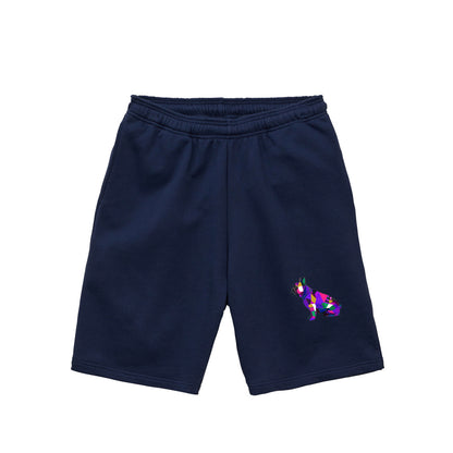 カラーブロッキングBUHI スウェットハーフパンツ