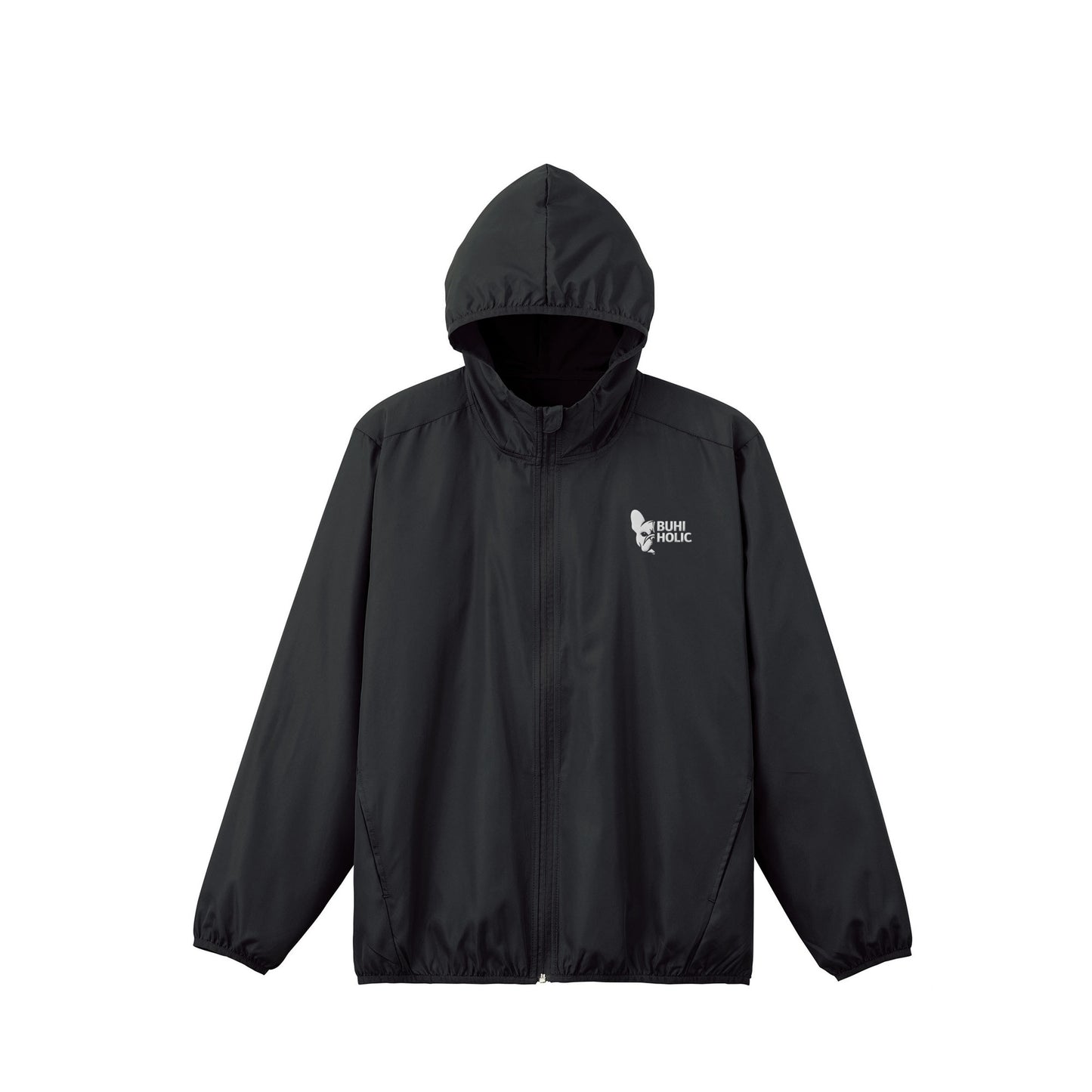 BUHI SAUNA ウィンドパーカー black image