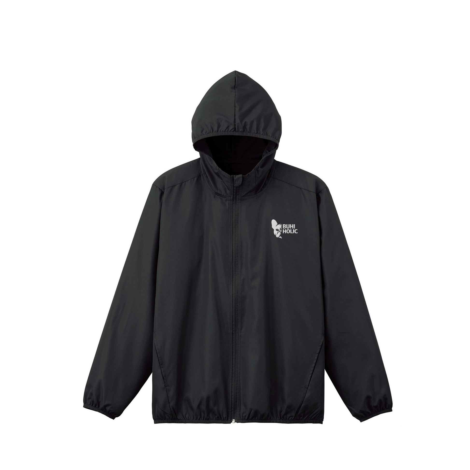 BUHI SAUNA ウィンドパーカー black image