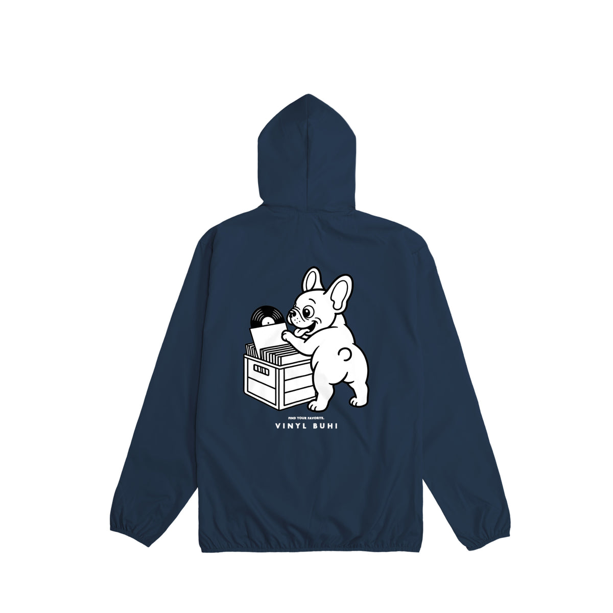 VINYL BUHIタフタフーデットジャケット navy image