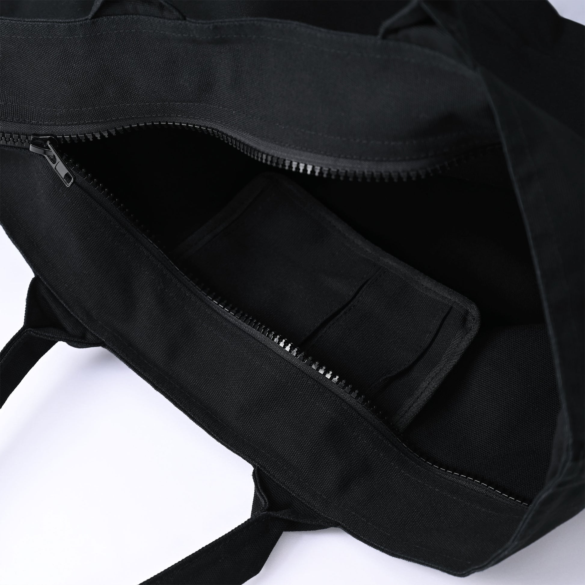 ジップトートバッグ black image