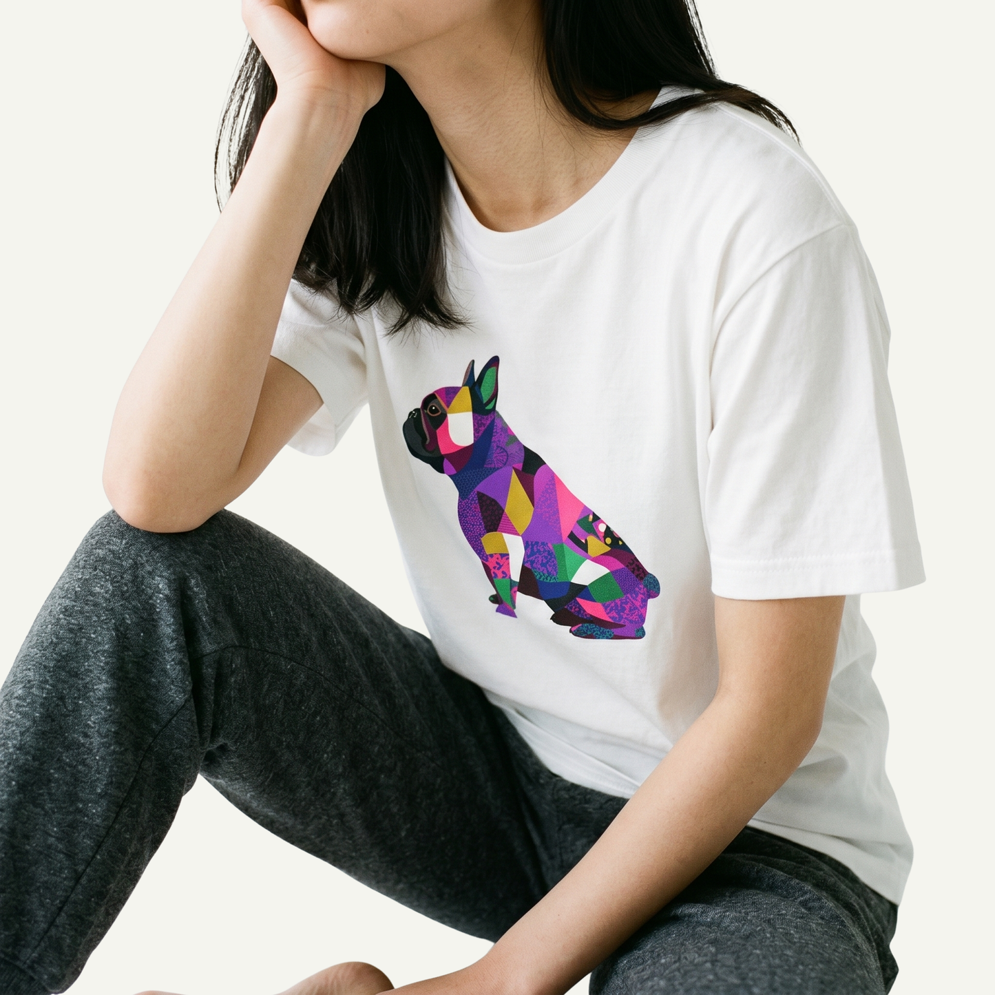 カラーブロッキングBUHI Tシャツ