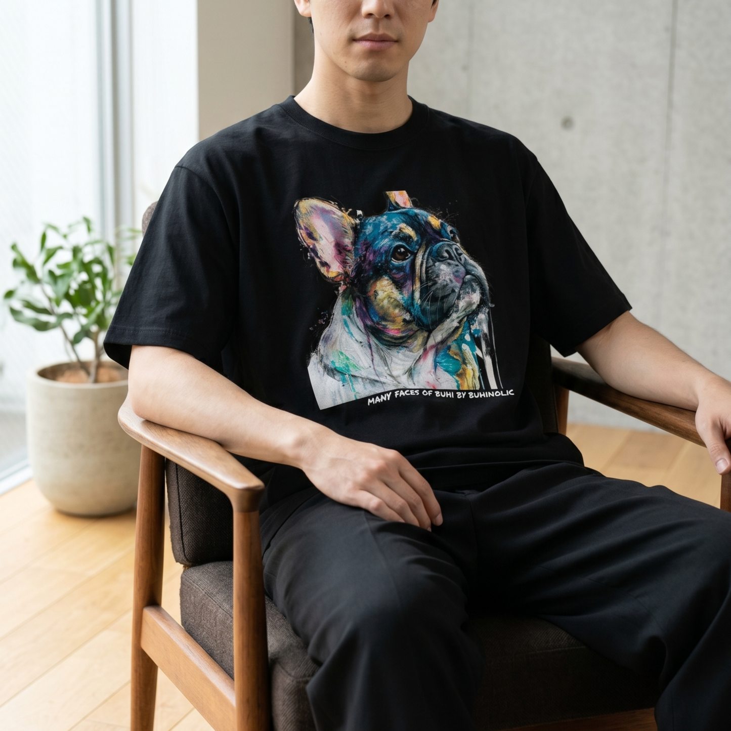 PAINTED BUHI Tシャツ
