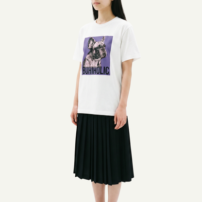 BUHIHOLIC ステンシルTシャツ(Iris)