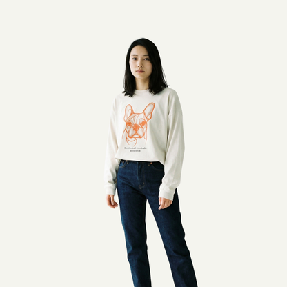 コンターラインブヒロングTシャツ