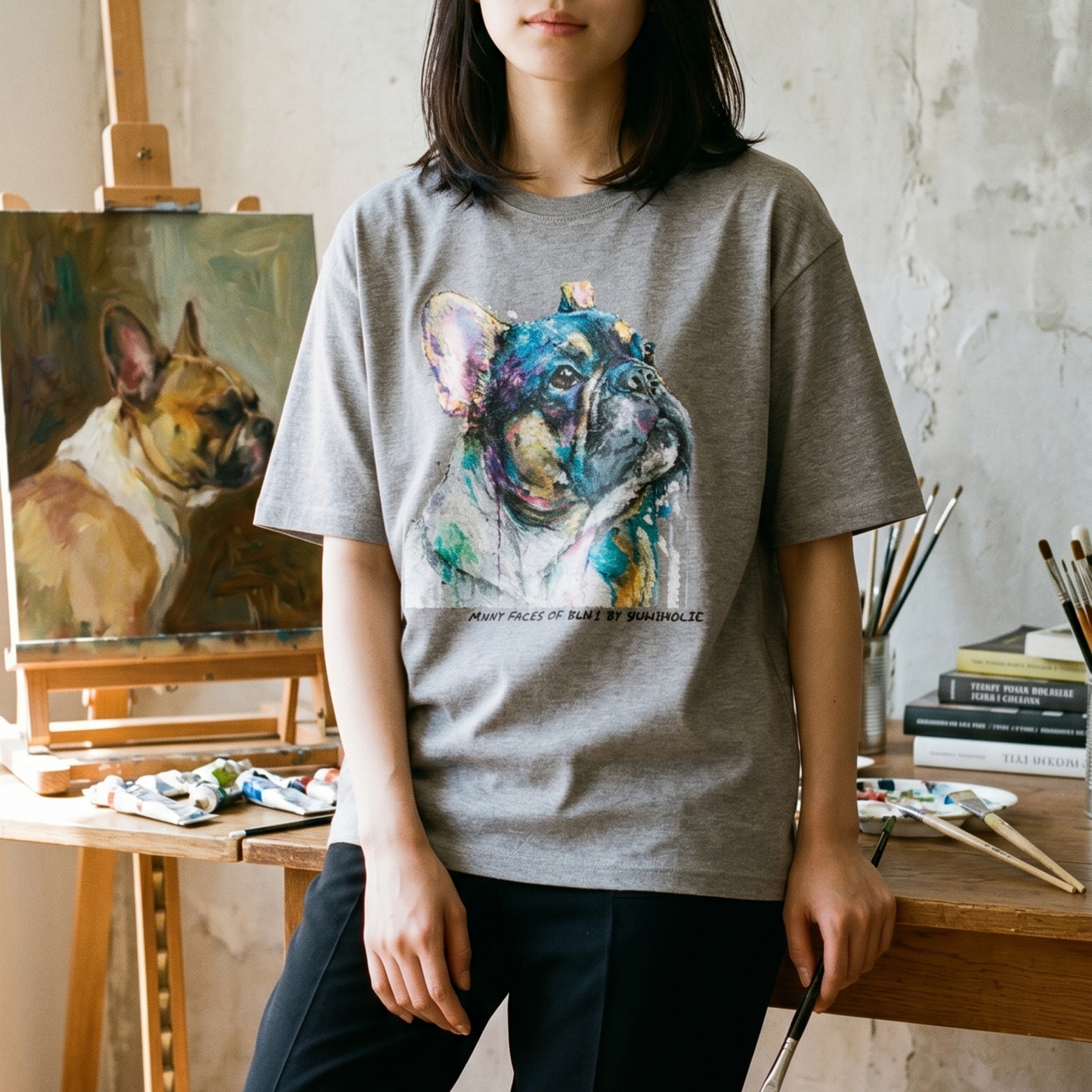 PAINTED BUHI Tシャツ