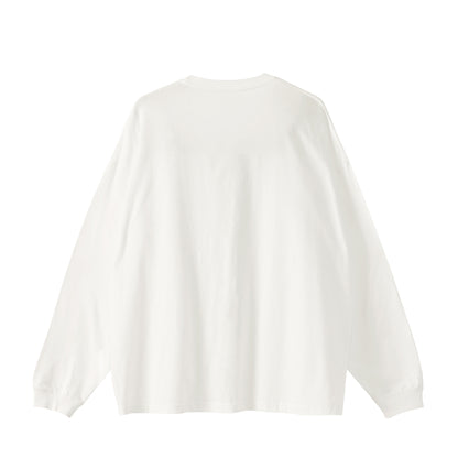 コンターラインブヒロングTシャツ white image